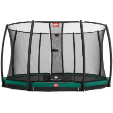 Батут Berg InGround Favorit 14 ft 430 Green + сетка Deluxe InGround